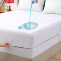 4AS Waterproof Mattress Protector Double Bed Bug Dust Mite Proof 137x190cm New