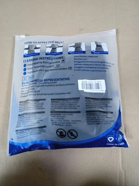 Paskyee Lower Back 6 Stays Back Brace Lumbar Support Belt X Large New