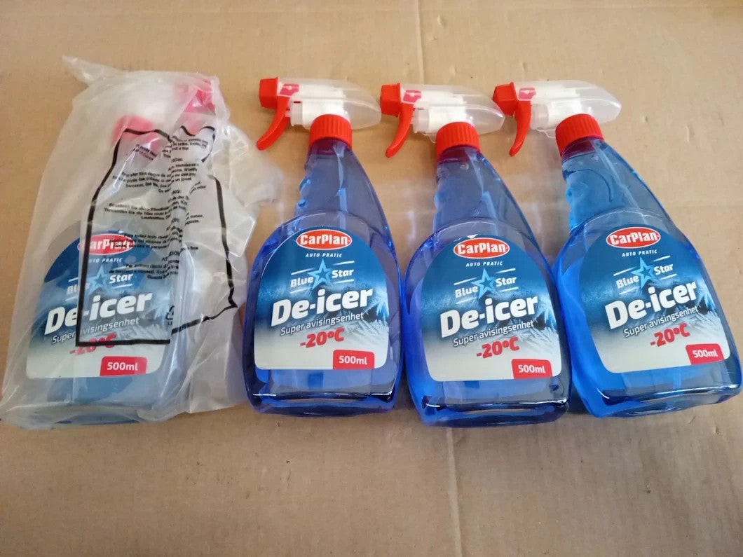 CarPlan TDI501 Blue Star Winter De Icer Trigger Spray 500ml  4 Pieces Design