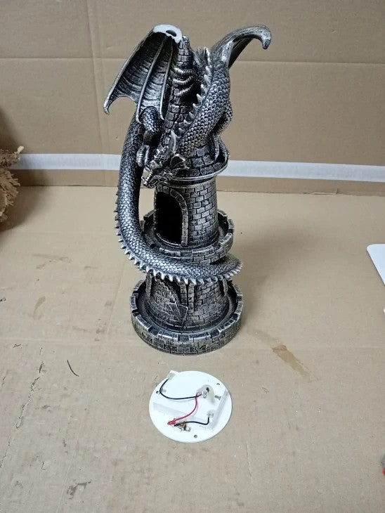 Widdop and Co Juliana Mystic Legends Dragon Tower Lamp Metallic Effect