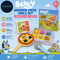 Bluey Wooden Pizza Girls Set Pretend Making Pizza Slices Play Food 3+