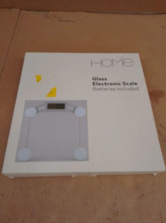 Argos Home Glass Digital Bathroom Scales Clear Electronic Weight Durable New