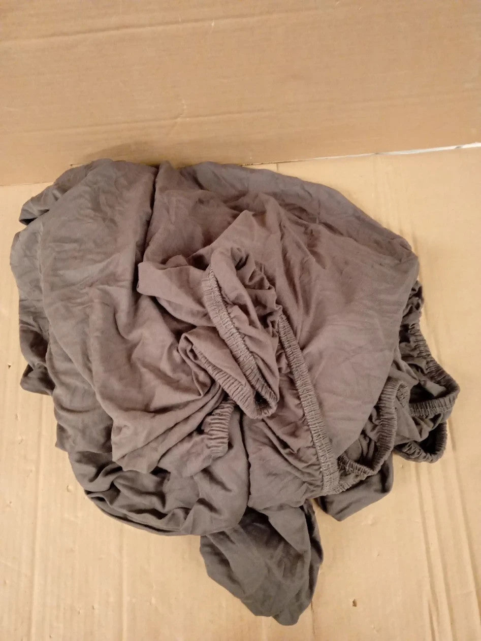 Amago Fitted Sheet 50cm Pocket 100% Cotton 180x200cm Anthracite 1 Piece