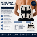Lower Back Support Brace Lumbar Belt Sciatica Herniated Disc Pain Relief Men L