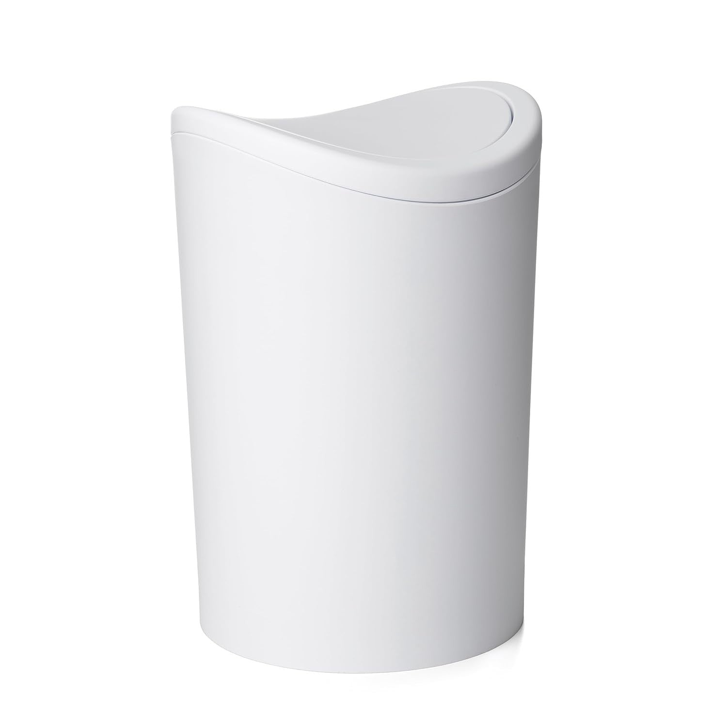 Tatay Bathroom Bin Swing Lid Compact Modern Design Durable Plastic 6L New