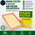 MANN FILTER C 24 017 Air Filter Cars+Transporters Passenger Clean Air Intake