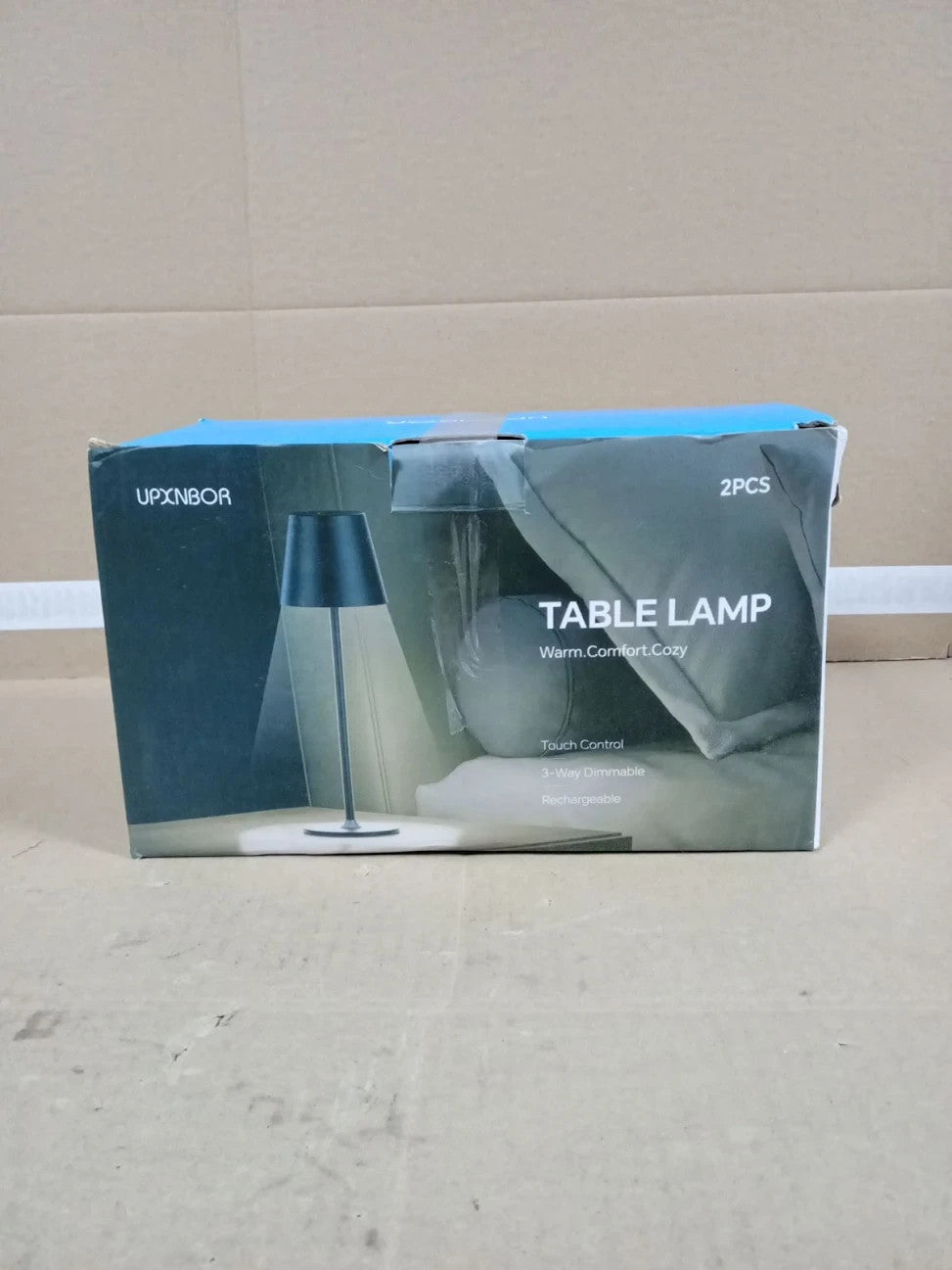 Night Light LED Touch Bedside Table Lamp Cordless Rechargeable USB IP54 Black