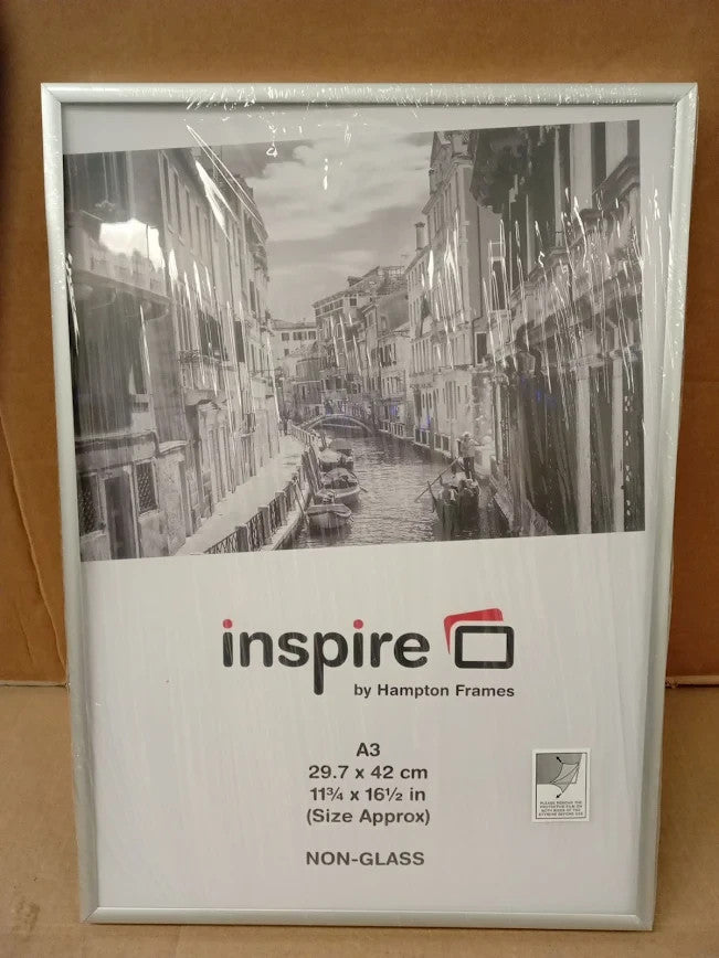 Hampton Frames Aluminium Silver A3 29.7x42cm Certificate Photo Non Glass Picture