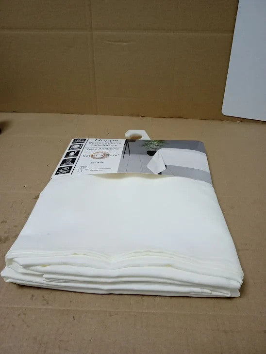 Soleil D'Ocre Alix Tablecloth Rectangular Stain Resistant 140x300cm White New