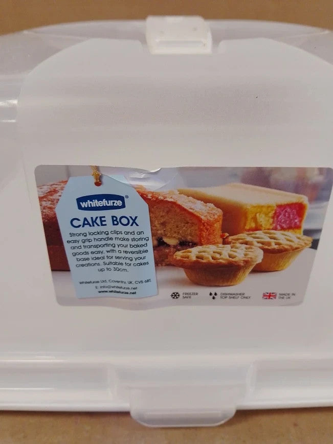 Accurate Plastic Square Cake Carrier Lid Locking Clips Handle Dishwasher