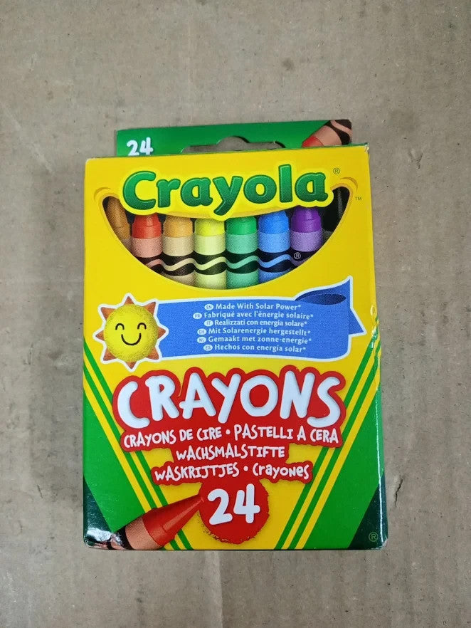 Crayola Crayons 24 Pieces Bright Strong Colours Kids Colouring Art Supplies New