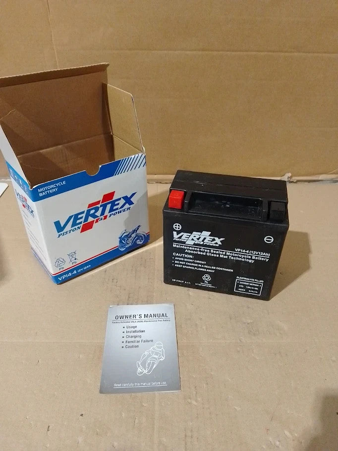 Vertex VP144 Sealed AGM Motorcycle Powersport Battery 12V 12Ah CCA -18 200 New