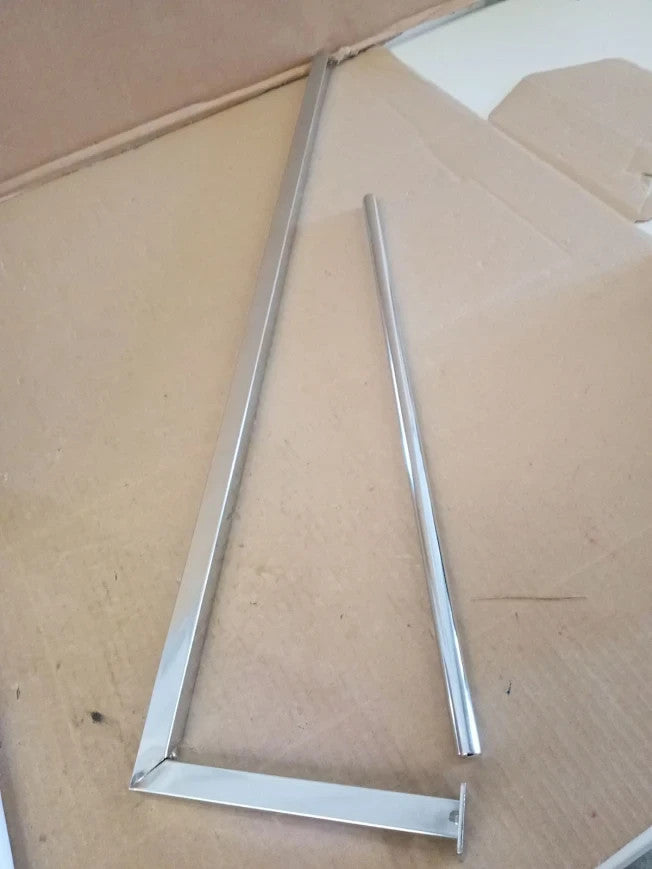 Argos Home Freestanding Toilet Roll Holder Metal Chrome 70.5x16x16cm
