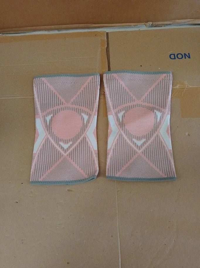 Ruilala Knee Support Adjustable Brace 2 Pack Unisex Anti Slip Pink Large New