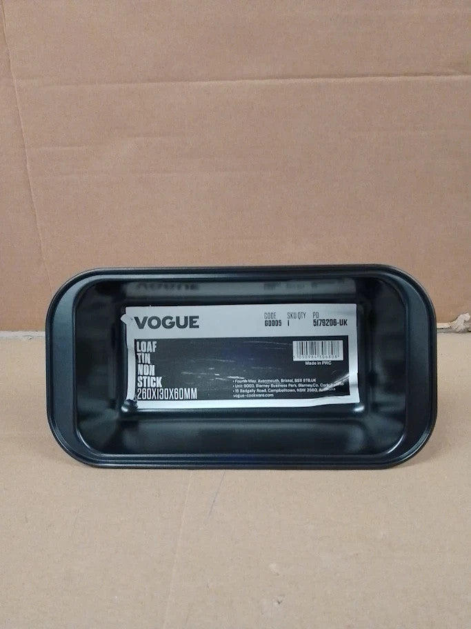 Genware NEVLTCS2 Loaf Tin Non Stick Carbon Steel Rectangular 2lb New