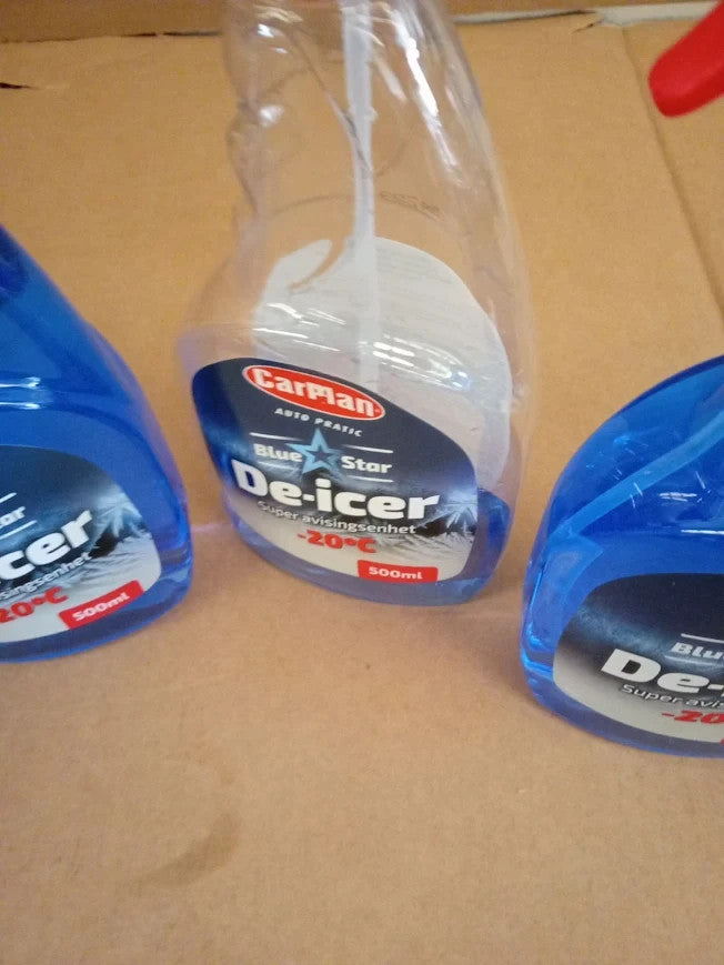 CarPlan TDI501 Blue Star Winter De Icer Trigger Spray 500ml 4pc