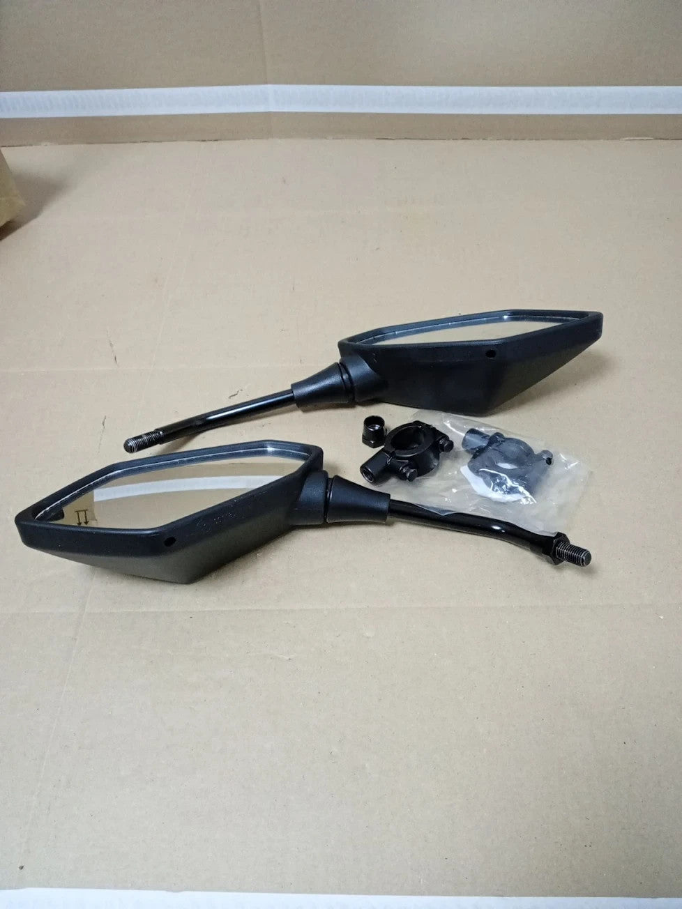 KEMIMOTO Motorcycle Rearview Mirror E24 Certified Universal 8mm 10mm 7/8in New