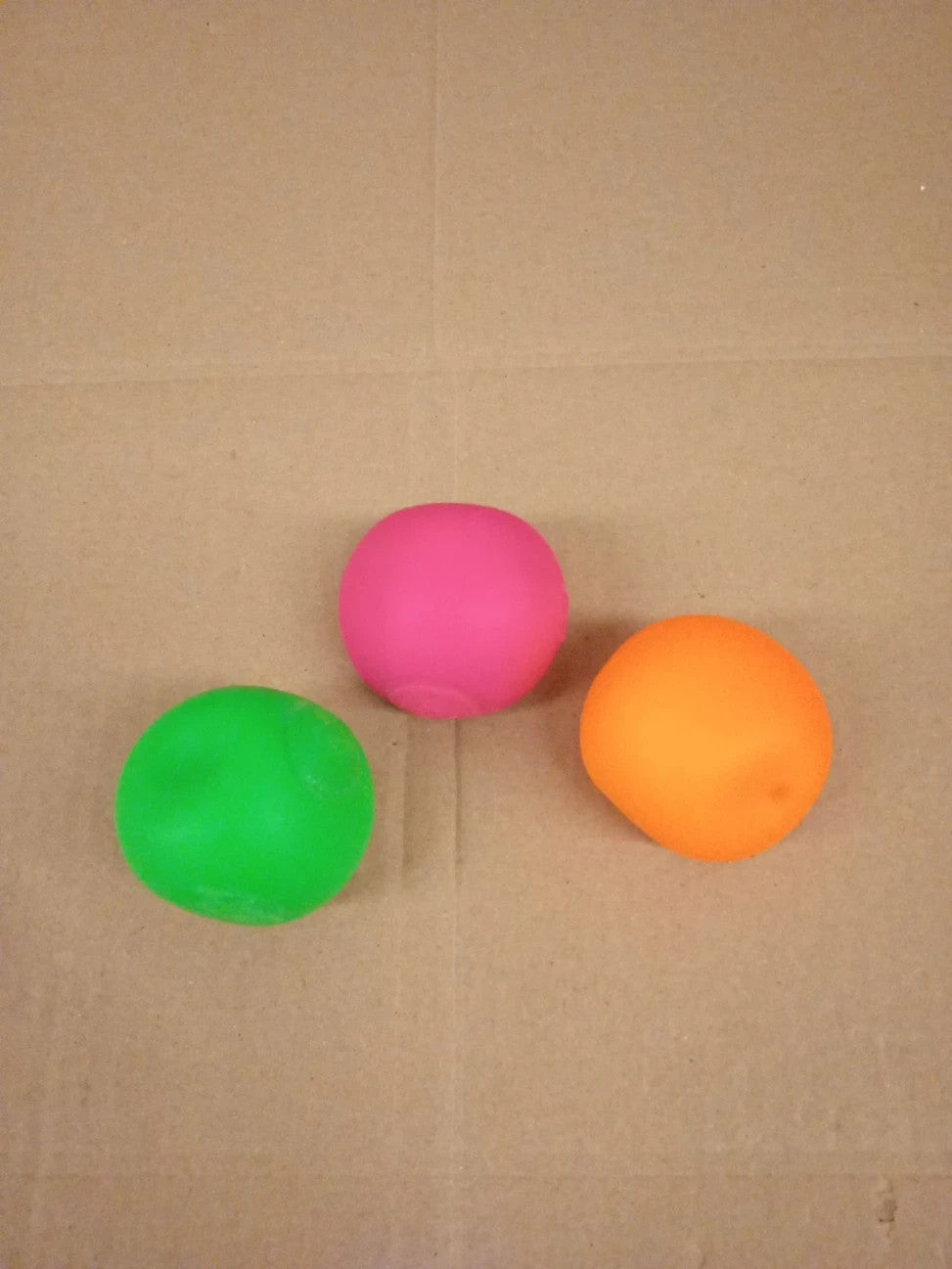 Tobar Neon Diddy Squish Ball Tactile Fidget Toys 3 Pieces 5.4x5.4x5.4cm