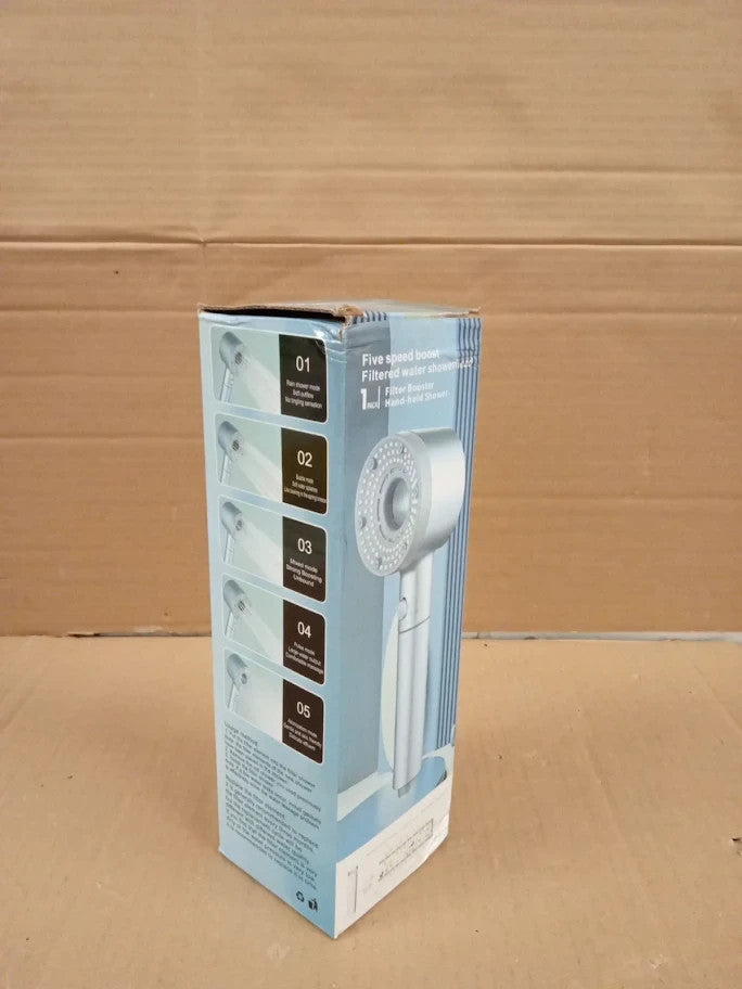 Blendura Hard Water Filter Shower Head With 3 Filters 1.5m Hose High Pressure