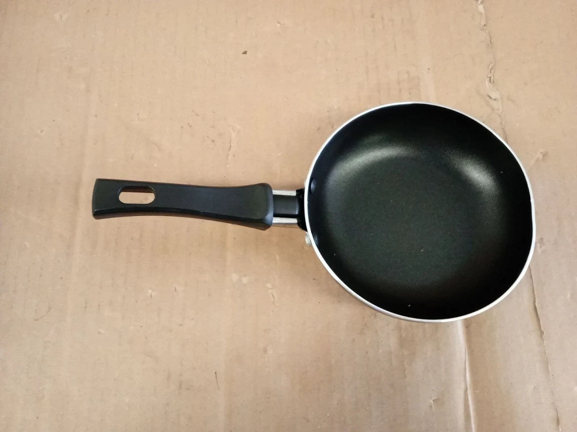 Chef Aid Mini Aluminium Non Stick Coated Frying Pan Measures 14cm Wide Black