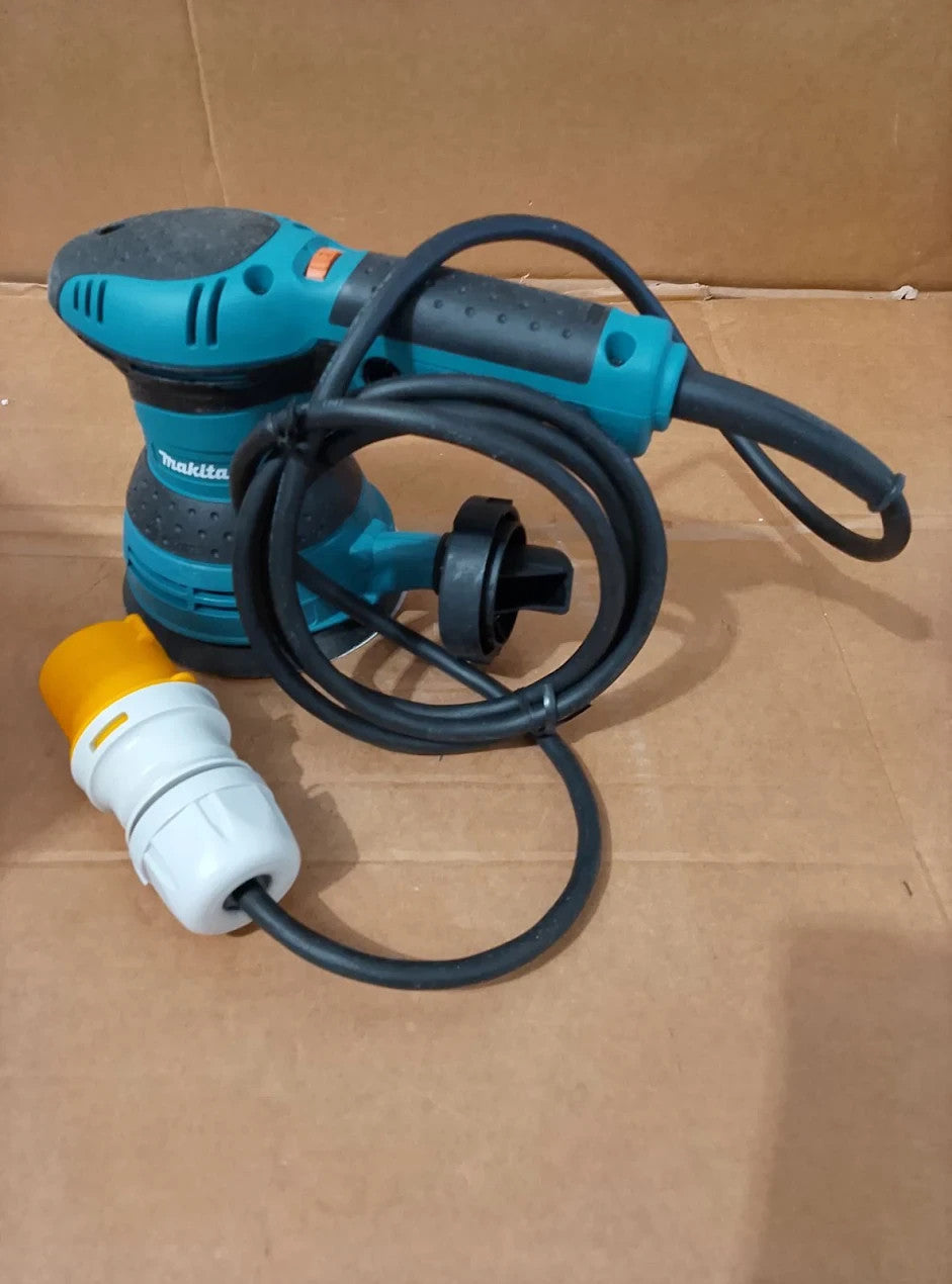 Makita BO5041/1 110V Random Orbit Sander Blue Small 27.3x12.4x15.2 AC Adapter