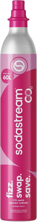 Sodastream CO2 Cylinder Sparkling Water Maker Quick Connect 19.5x12.7x42.6cm New
