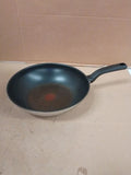 Tefal Comfort Max 28cm Stainless Steel Wok Durable Non Stick Pan Thermo G7261944