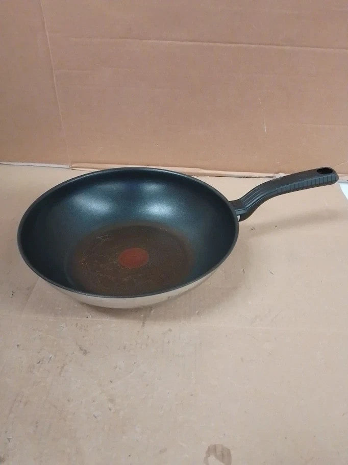 Tefal Comfort Max 28cm Stainless Steel Wok Durable Non Stick Pan Thermo G7261944