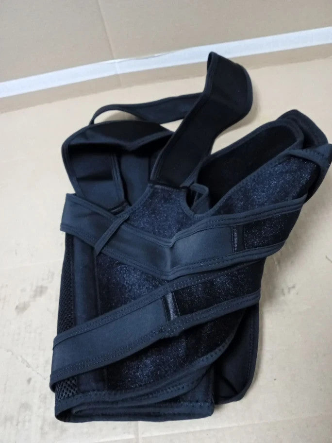 Back Support Brace Posture Corrector Adjustable Shoulder Neck Lumbar XL New