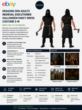 Dragons Den Adults Medieval Executioner Halloween Fancy Dress Costume S-M