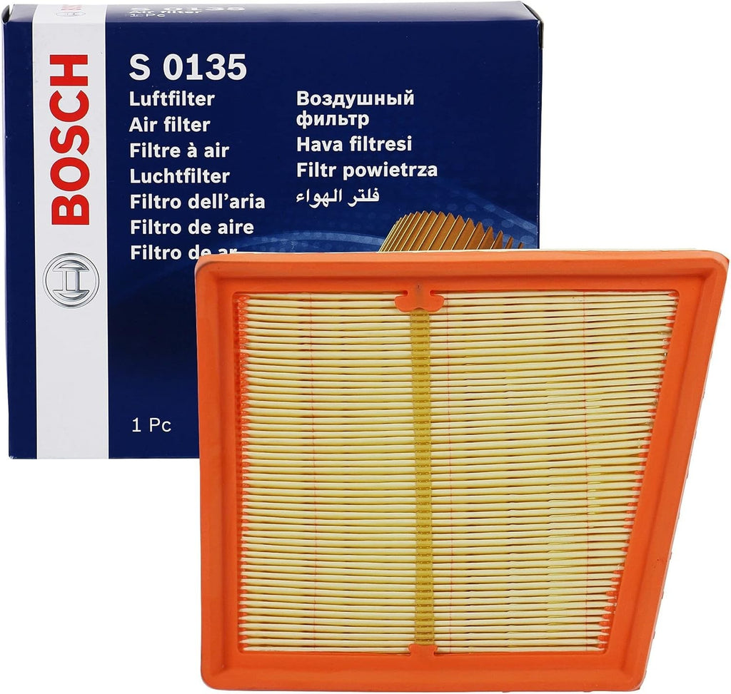 Bosch S0135 Car Air Filter Separates Particles Air Intake Moisture Resistant New