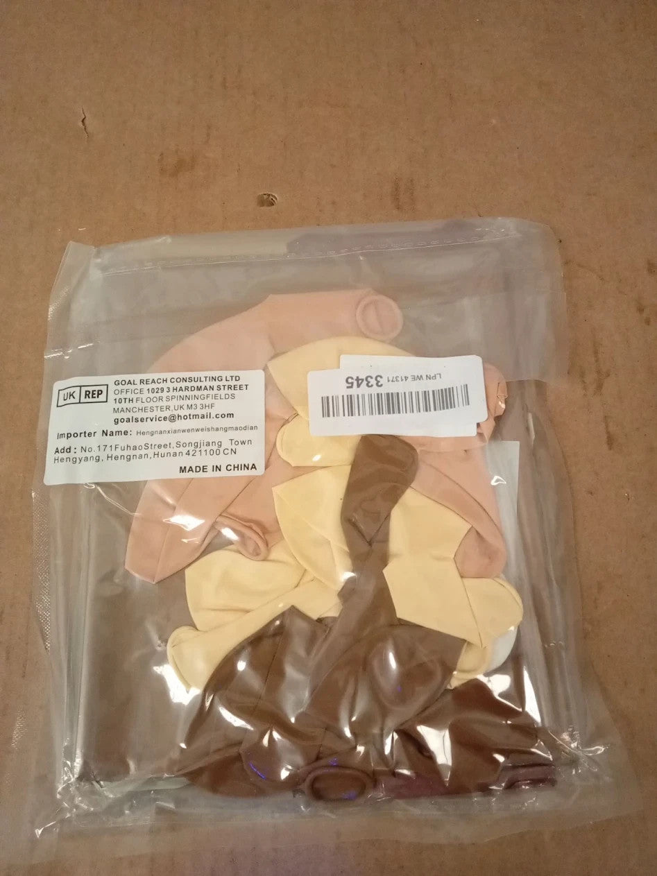 30 Pieces Happy Birthday Chocolate Brown Bear Theme Foil Balloons Kit New