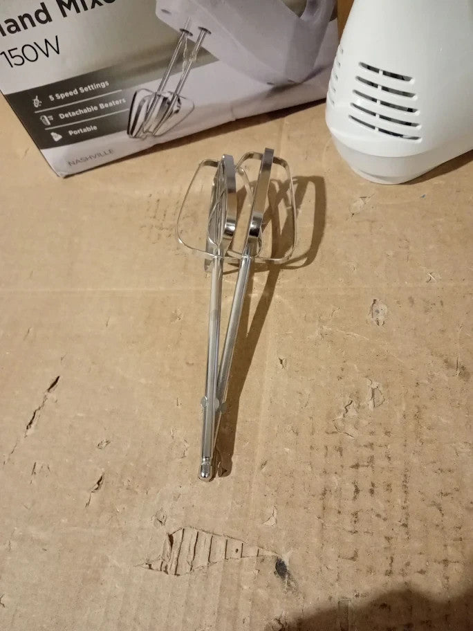 Status Nashville 5 Speed Hand Mixer Electric Hand Held White 150w 1.3m Cable