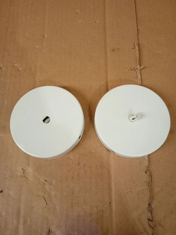 2 Pack Ceiling Pendant Light Fitting White E27 Metal Ceiling Rose Pendant Lamp