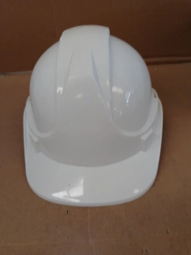 Blackrock 7000600 White 6 Point Safety Helmet One Size Full Brim