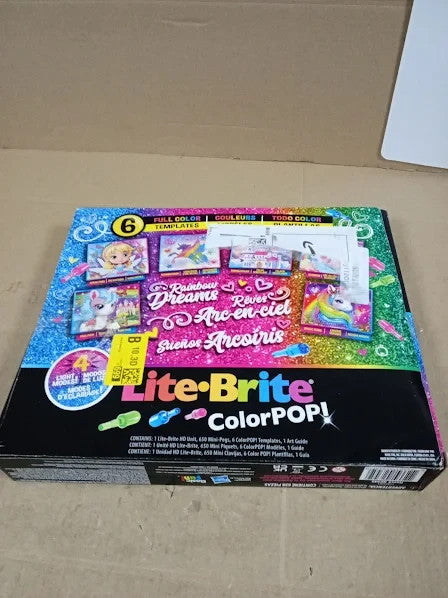 Basic Fun Lite Brite Colour Pop Rainbow Dreams Light Up Creative Toy 6+ New