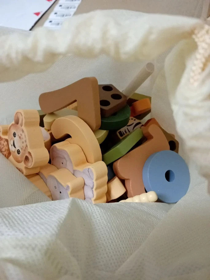 Almaxi Wooden Toys 9In1 Safari Montessori 1st birthday gifts Boys Girls 1+ New