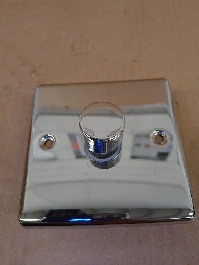 AET CPC1GDIM4 Polished Chrome Classical 400W 10 Amp Single 1 Gang 2 Way