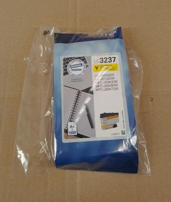 Brother LC-3237Y Yellow Ink Cartridge Super High Yield Genuine Single Piece