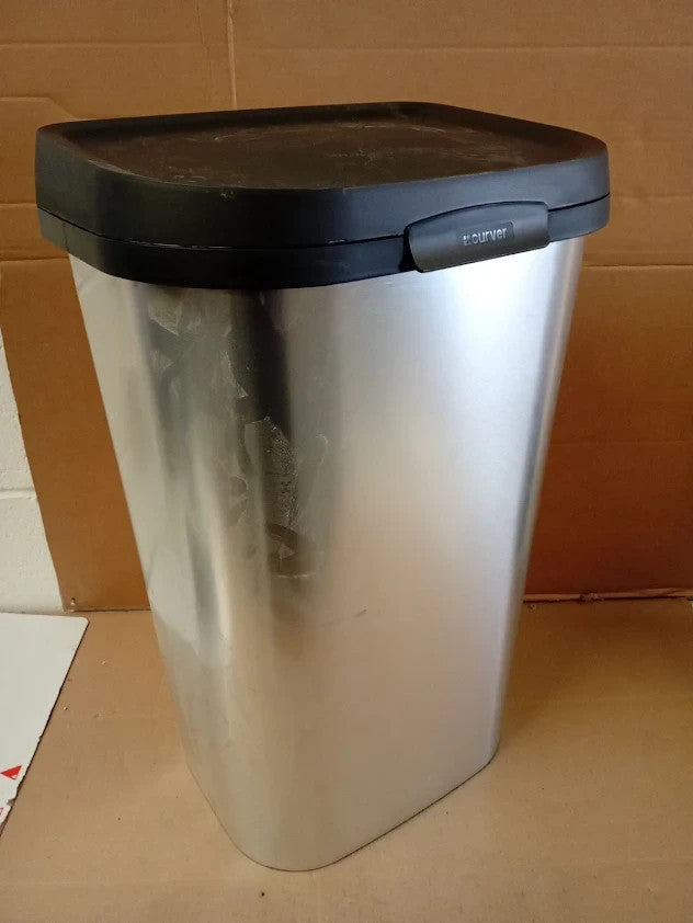 Curver 50L Mistral Silver Lift Top Bin
