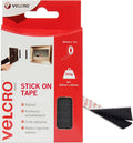 VELCRO Brand Stick On Tape Cut To Length Strong Hook & Loop 20mmx1m Black New