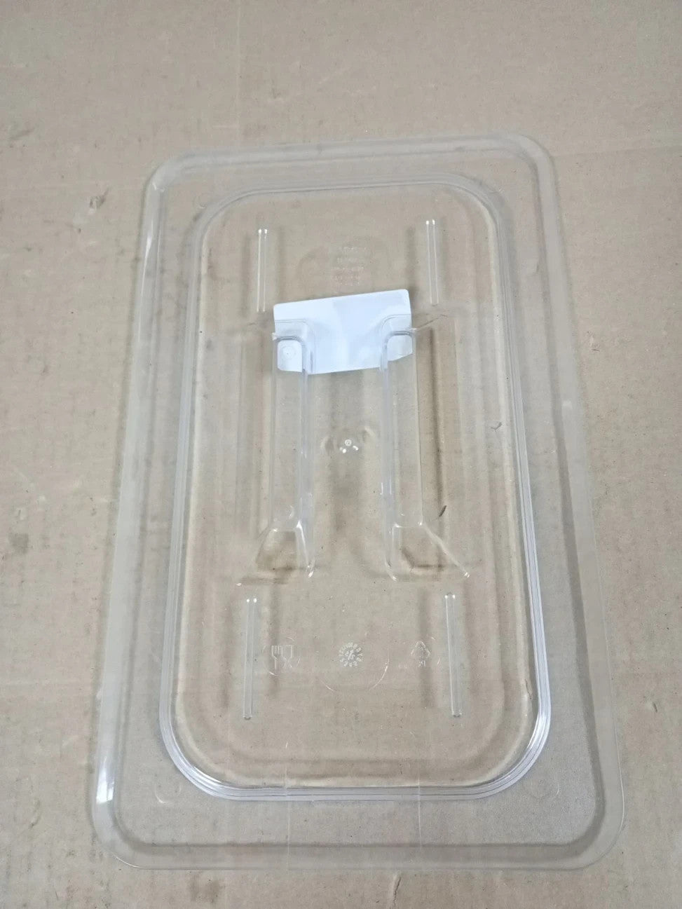 Vogue Polycarbonate Plastic 1/4 Gastronorm Lid Clear Cover Containers U247 Clear