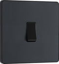 BG PCDMG12B Single Wall Light Switch 2 Way Screwless Round Matt Grey 20A New
