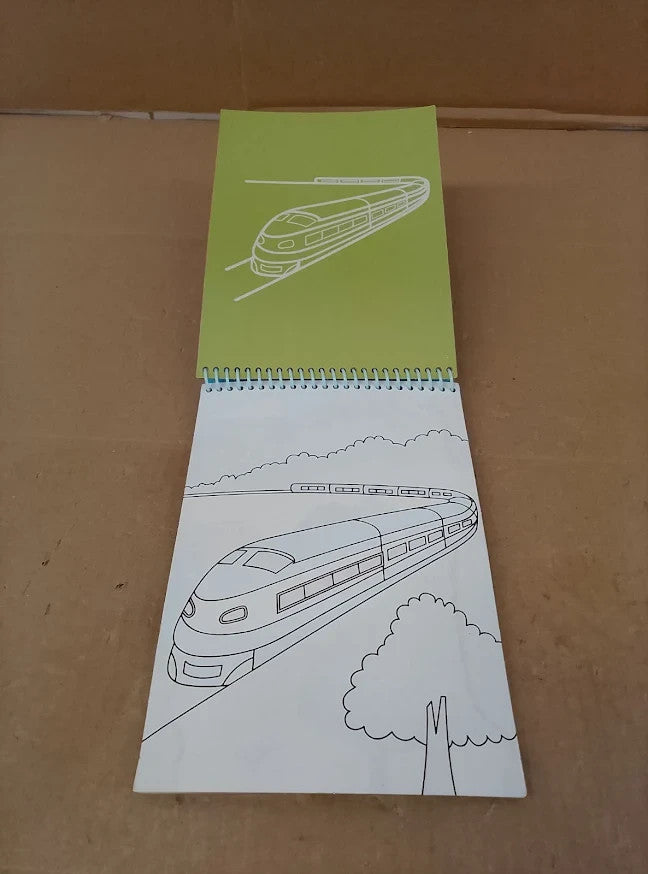 Galt Water Magic Vehicles Reusable Colouring Book Kids Develop Skills Design