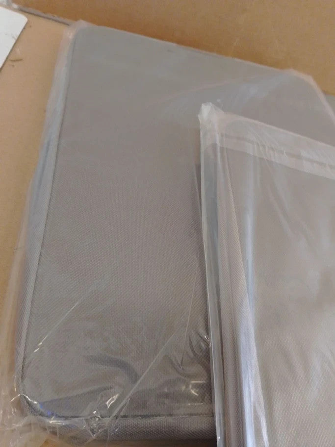 Livivo Set 3 Storage Bags Boxes Organizer Double Opening Zips Clear Windows New