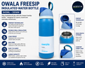 Owala FreeSip Insulated Stainless Steel Water Bottle Sports Leak Proof 945ml
