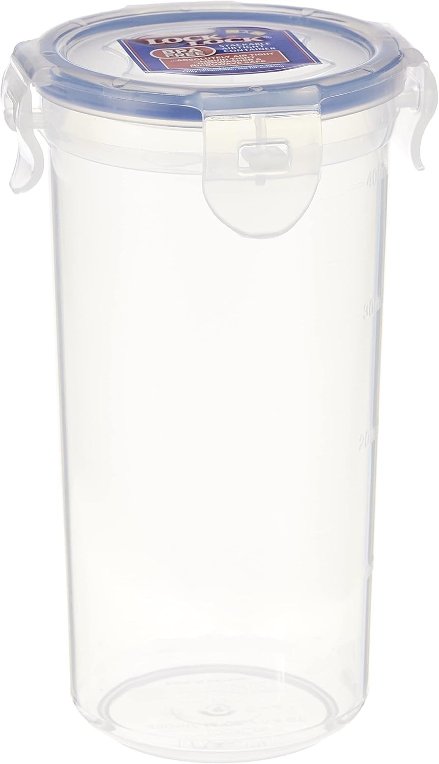 LocknLock 430ml Round Food Container Clear Food Grade Microwave Safe Plastic New