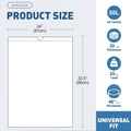 Yolaist 50L Bin Bags 20 Counts 30μm White Drawstring Liners No Perforation