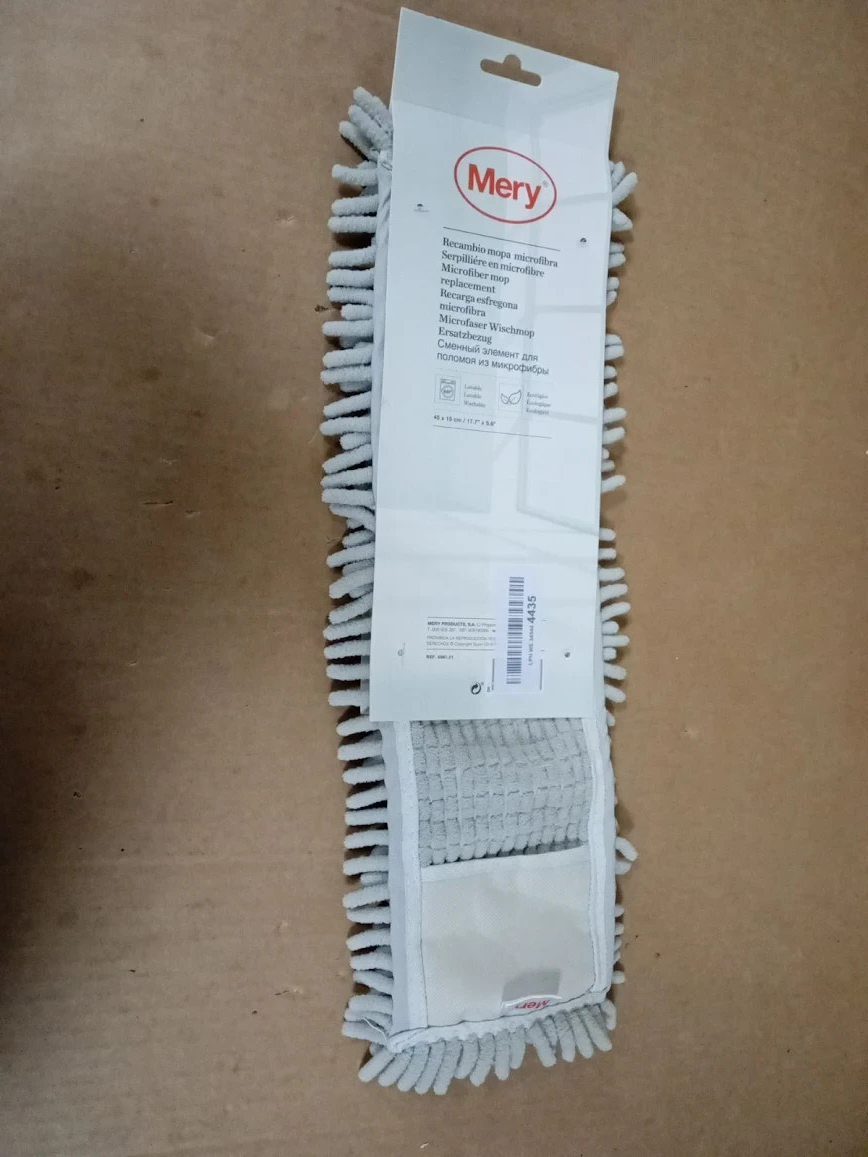 Mery Premium Microfibre Refill Mop Cleaning Cloth Grey 47x15.5cm New