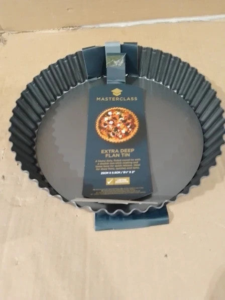 Masterclass Extra Deep Tart Tin Loose Bottom PTFE PFOA BPA Free 3.88x3.88x0.85in